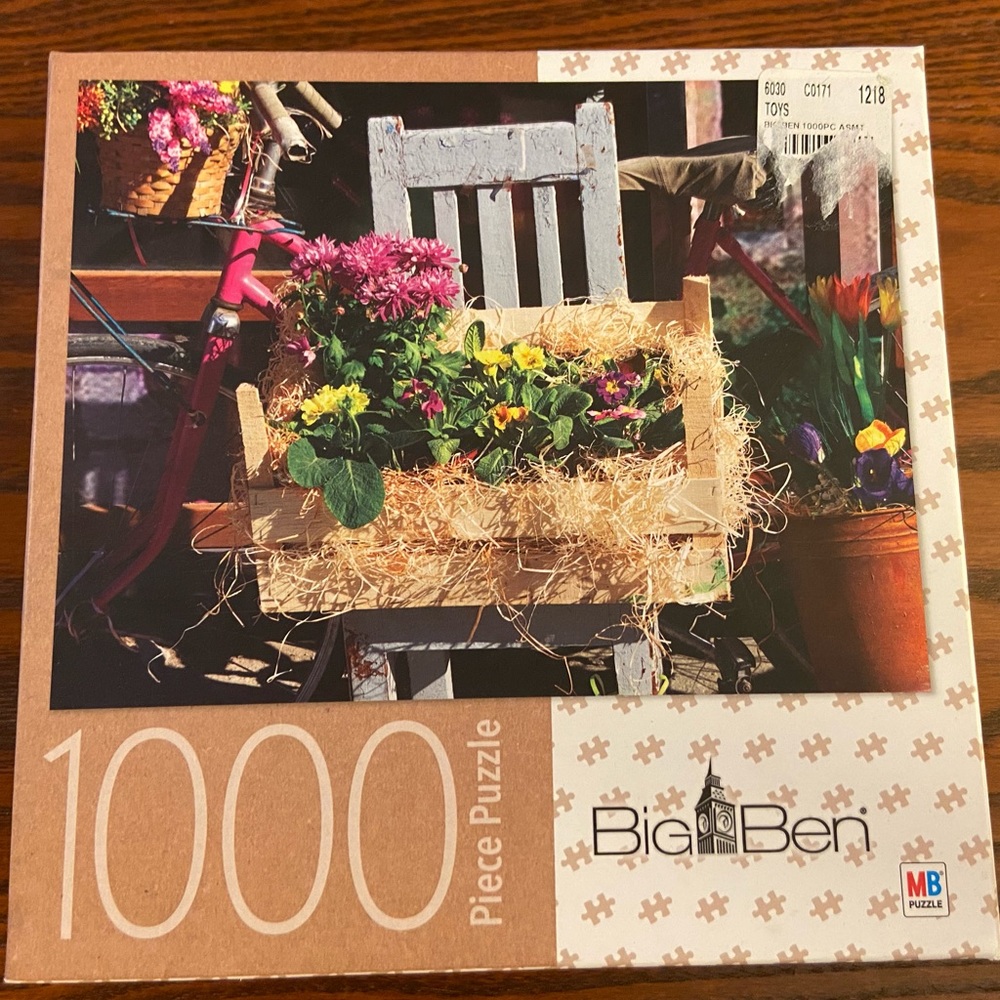 1000 piece flower photo puzzle - Big Ben brand